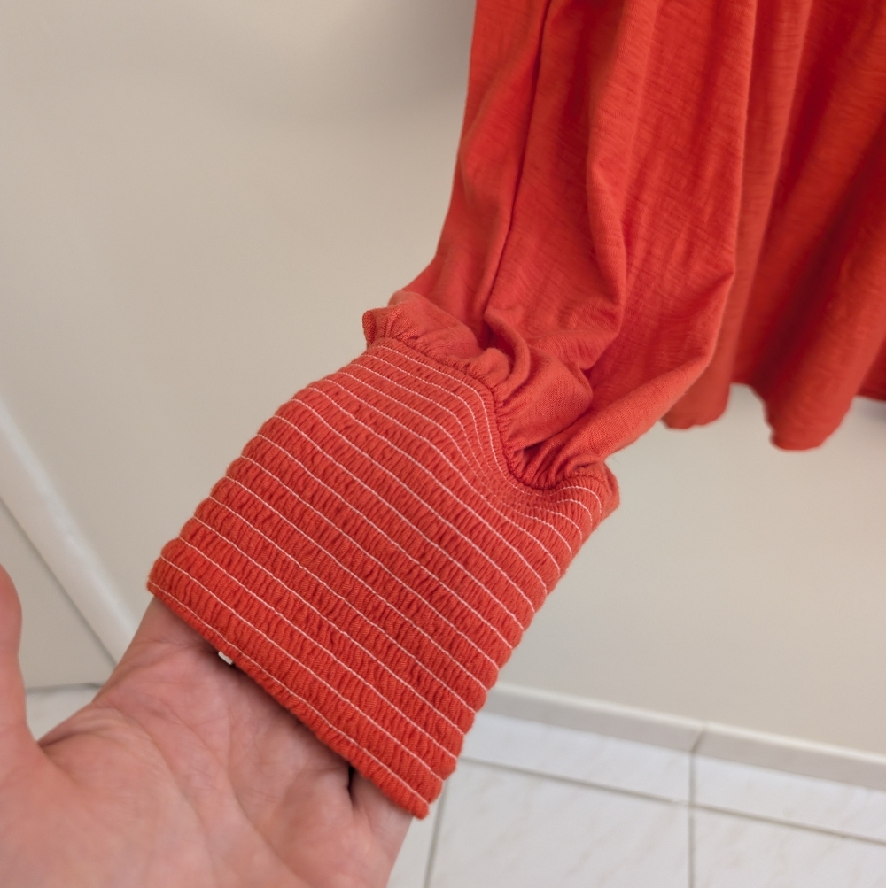 Nation LTD Long Sleeve Pima Cotton Top –Size L - Picture 4 of 9